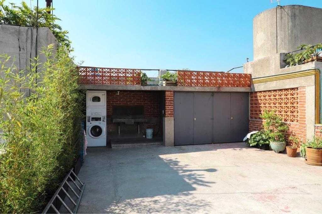 New Mex Inspired Bo-Ho Chic Apartment With Private Patio And Roof Terrace Città del Messico Esterno foto